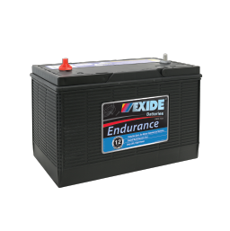 Exide endurance heavy commercial battery with code 31-950C.
