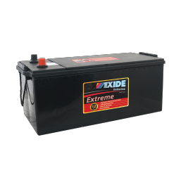 Exide extreme heavy commercial battery with code N150MFF.