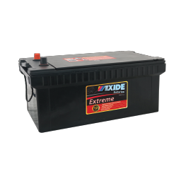 Exide extreme heavy commercial battery with code N200MFE.