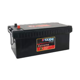 Exide extreme heavy commercial battery with code N200MFF.