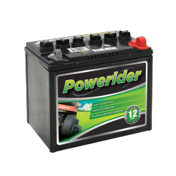 Exide Powerider lawn and garden care battery with code N05.